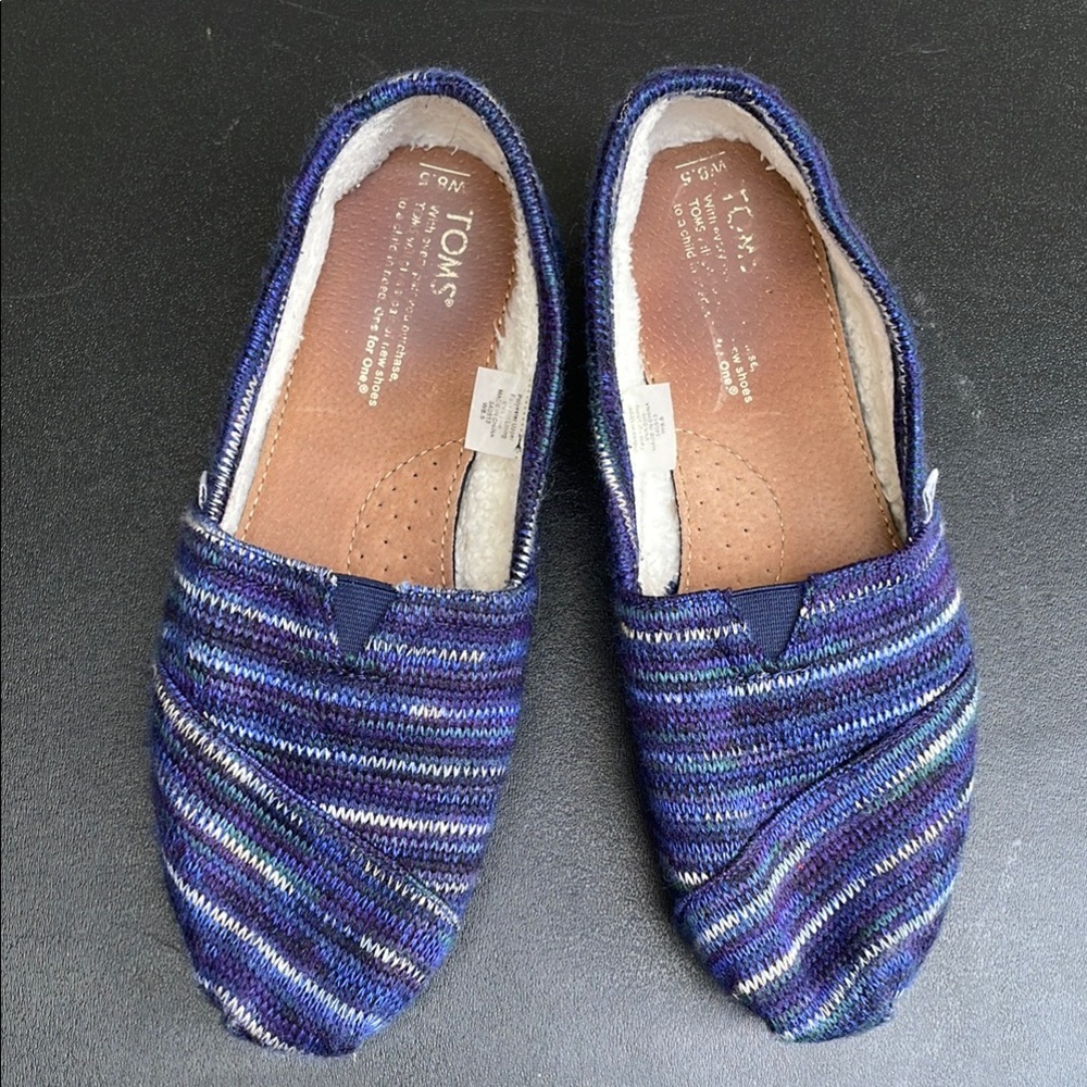 TOMS Multicolor blue Knit Slip-On Shoes - Picture 2 of 5